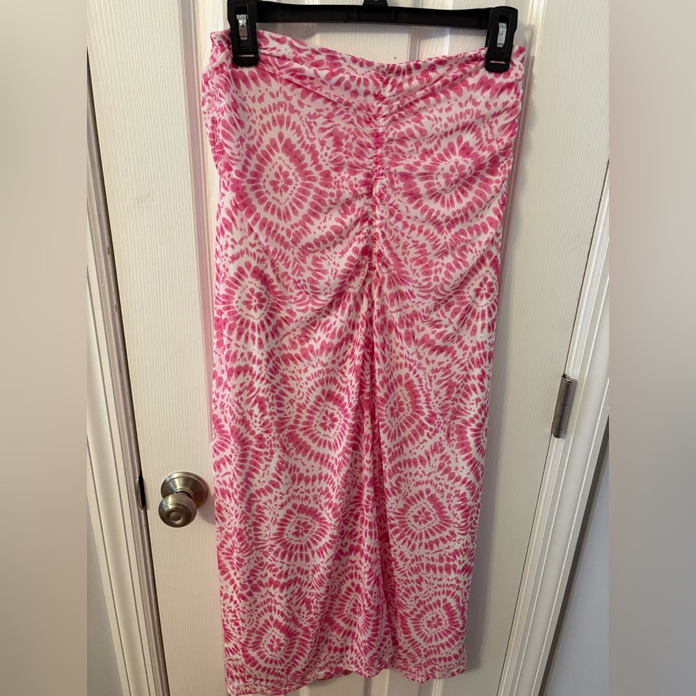 House of Harlow Ruched Maxi Skirt